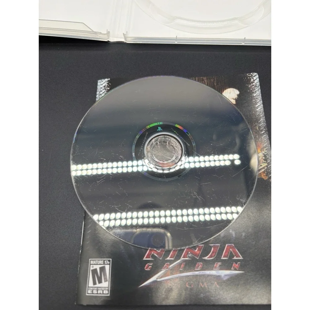 Ninja Gaiden Sigma PS3 Greatest Hits CIB Complete Tested Good‎ Disc Sticker